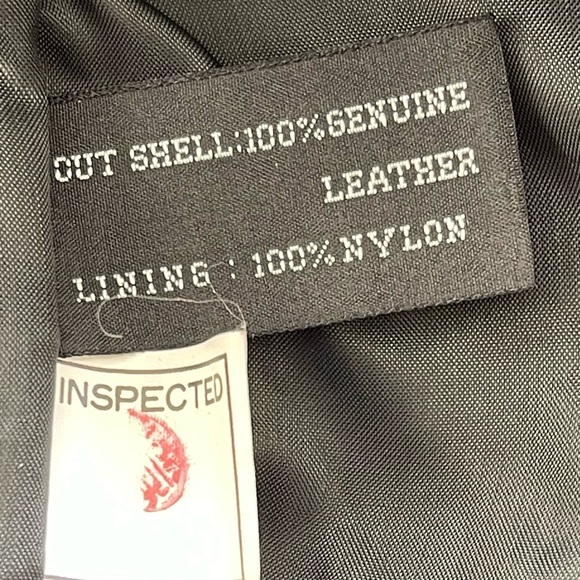 Vintage Pelle New York Milano Women's Black Genuine Leather Coat Size Medium - Picture 10 of 10